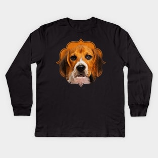 Beagle dog Kids Long Sleeve T-Shirt